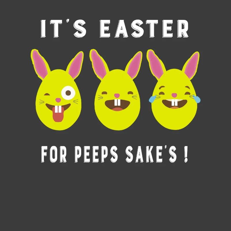 Emoji Bunny Eggs It's Easter For Peeps Sake