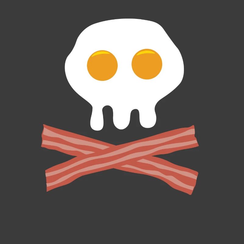 Skull of egg and bacon
