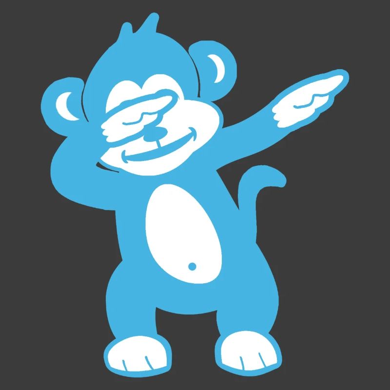Blue Monkey Maskottchen – Verspieltes Design
