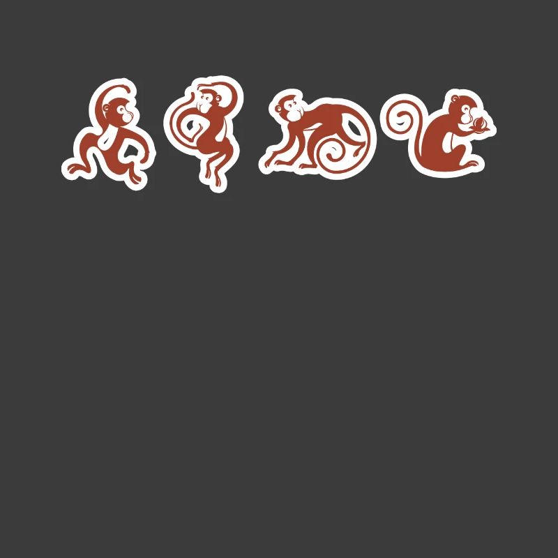 Monkey circus monkey funny design graphic