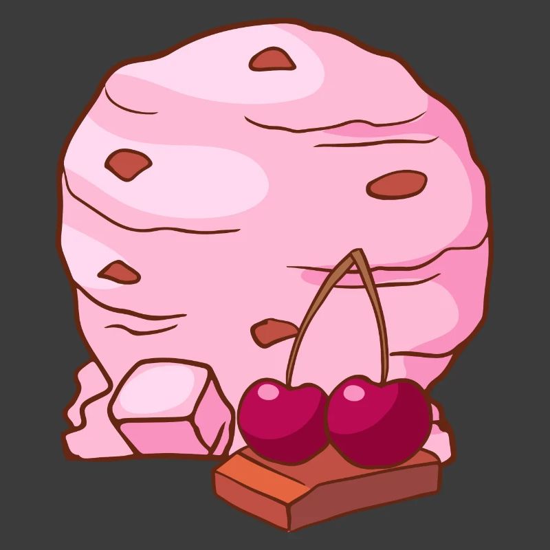 Kirsch Eis Speiseeis Eiskrem Eiscreme Kugeleis