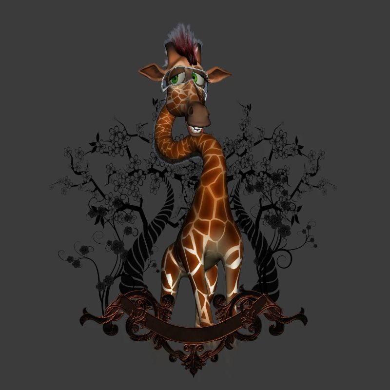 Lustige Giraffe