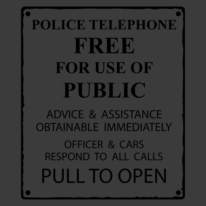 police box text