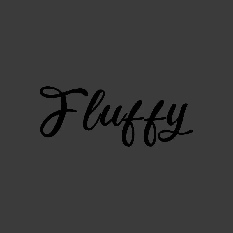 Fluffy Script Glitzer Schriftzug