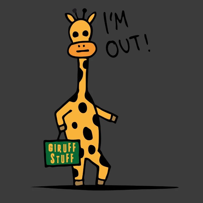 Nonchalance on long legs cool giraffe