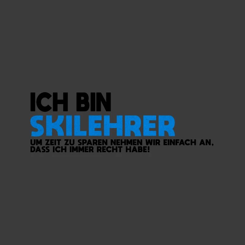 Skilehrer Blau Textur