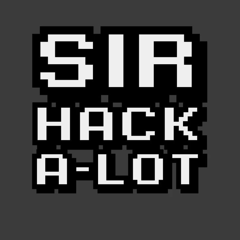 Computer hacken und Pixel-Kunst Sir Hack A Lot