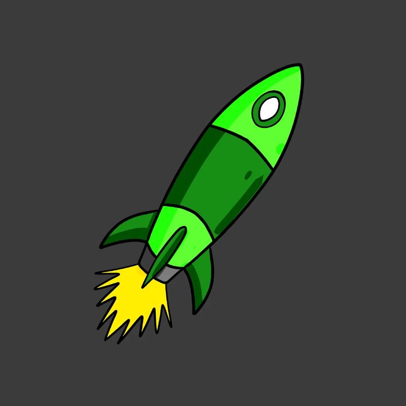 Fusée verte
