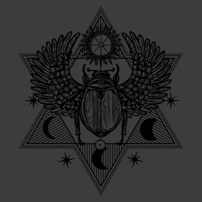 Mystischer Skarabäus Symbol Design