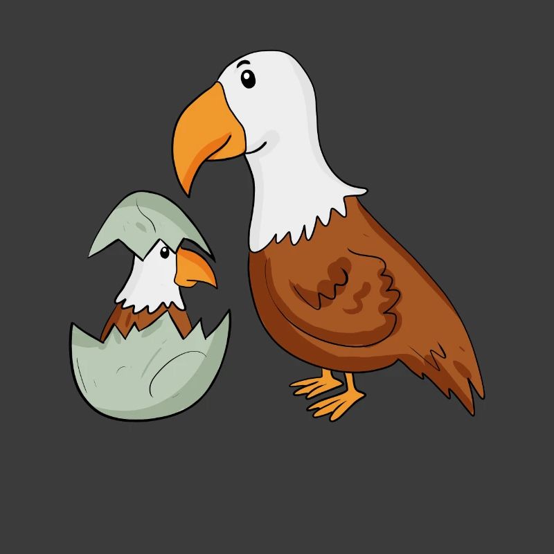 Eagle with Baby Eagle