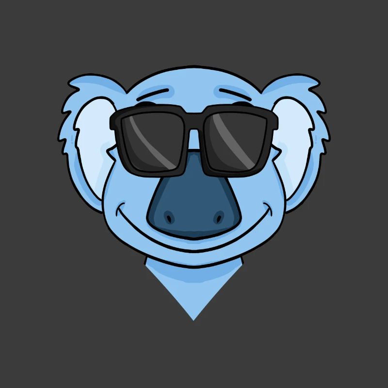 Koala with glasses