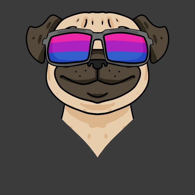 Bisexual Pug Dog Gift