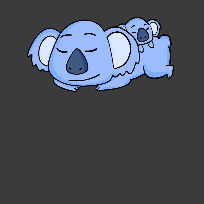 Koala Dad with Baby Koala