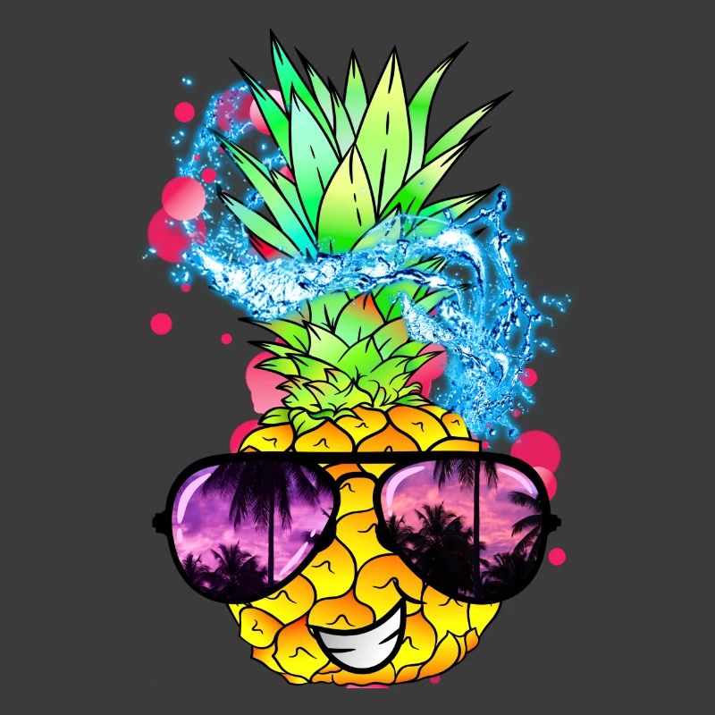 fruit d’ananas acidulé avec visage