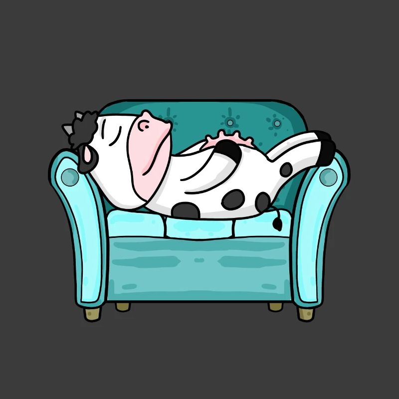 Cow Bed Lying Down Sleep Sleep