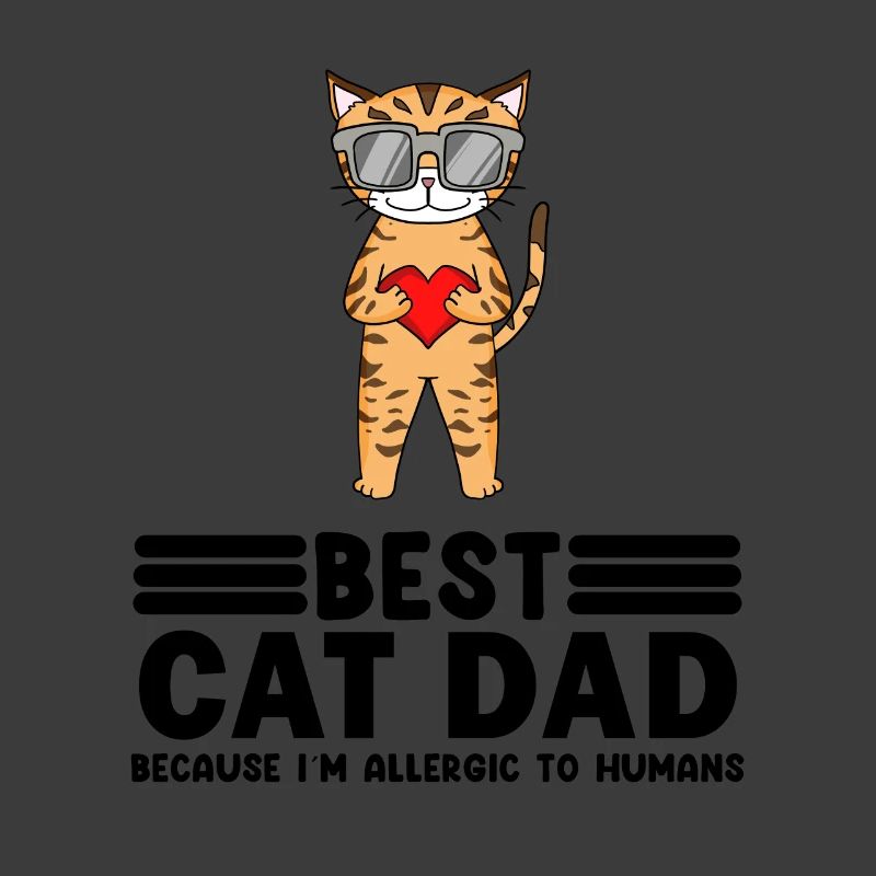 Cat Papa Père Chats Propriétaire d’animal cadeau