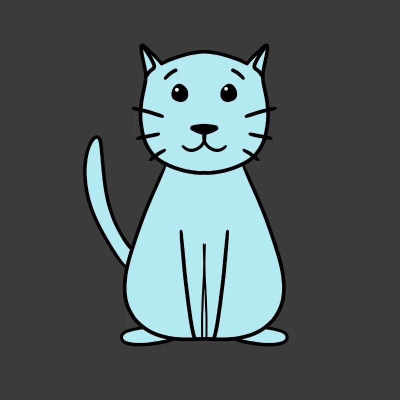simple cute cat