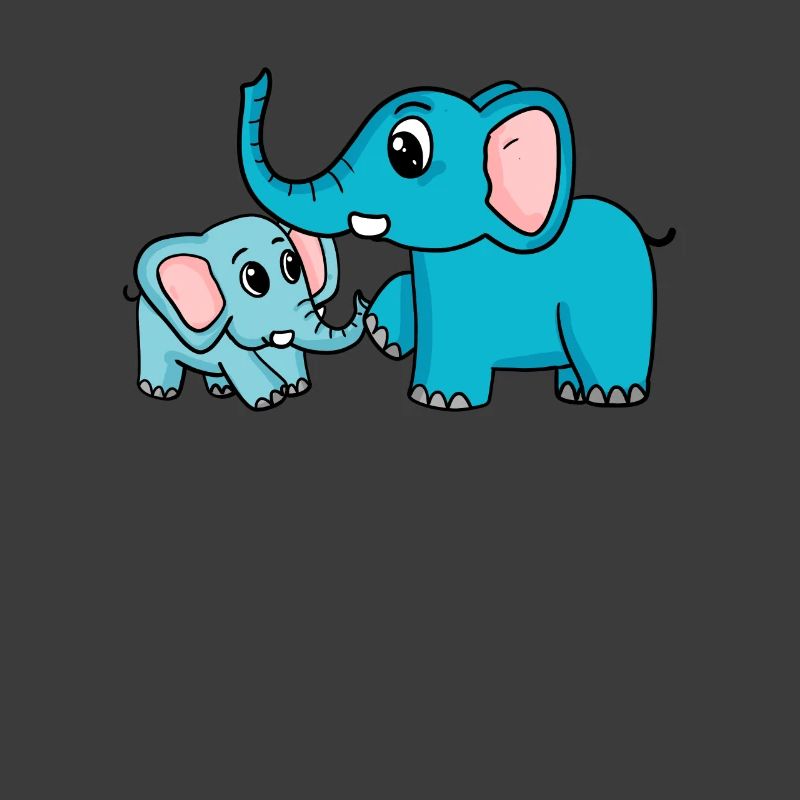Eléphant avec bébé éléphant