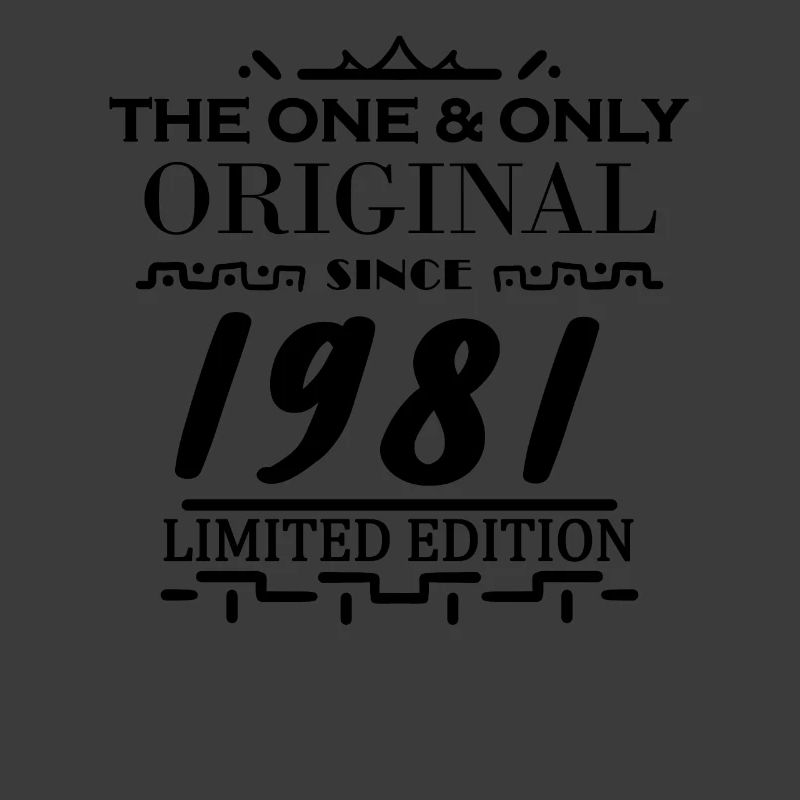 1981 - Année de construction 1981 - Naissance 1981