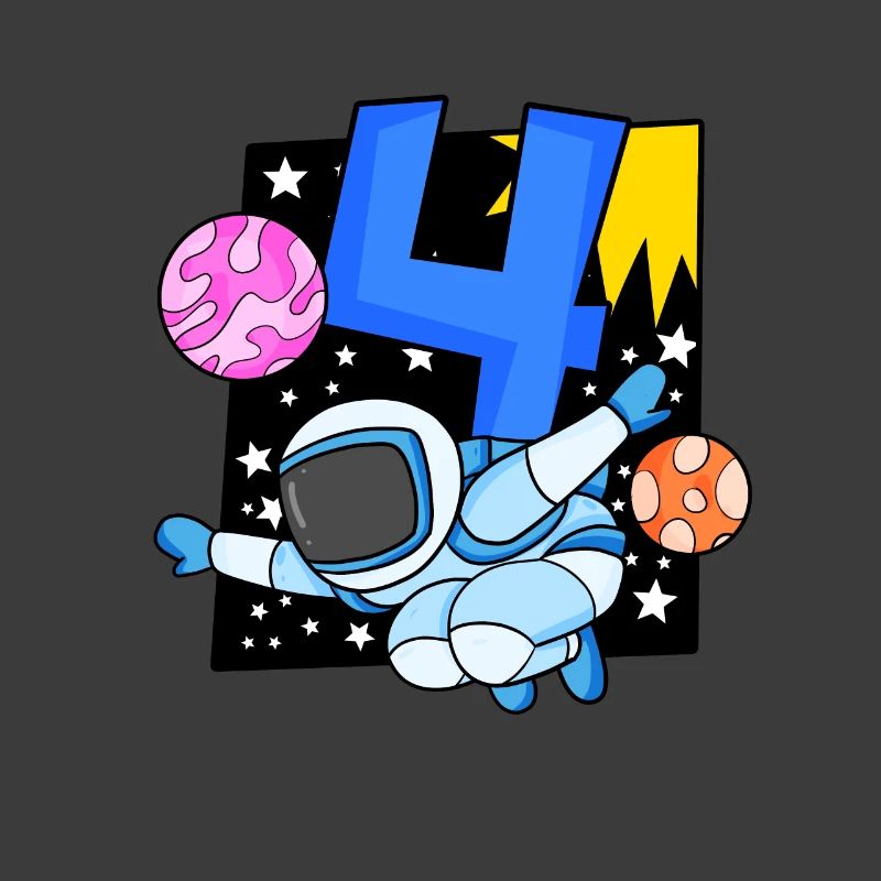 4e anniversaire 4 ans Espace jeune astronaute