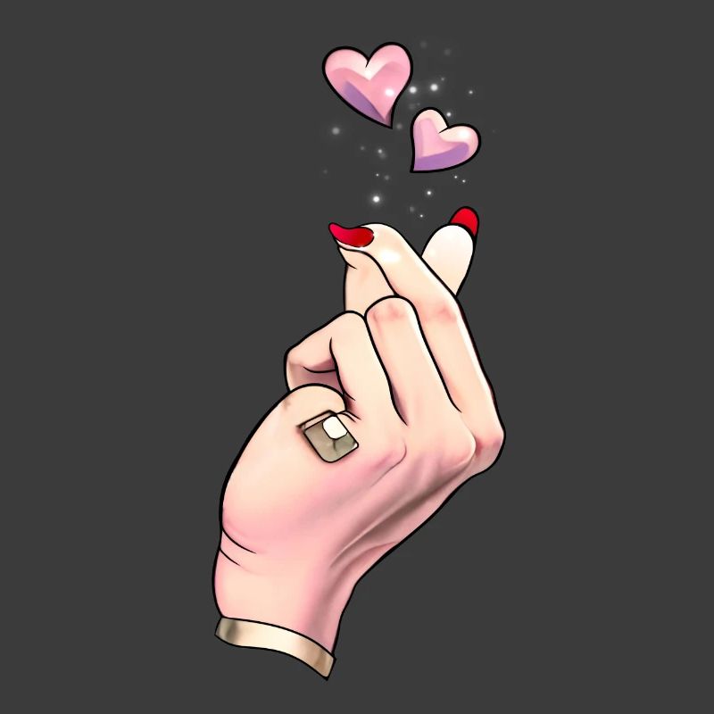 Finger Heart K Pop coréenne