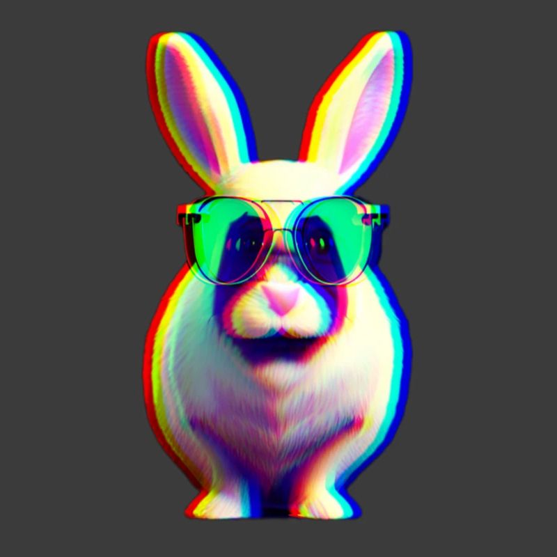 Cool Rabbit - Lapin effet glitch