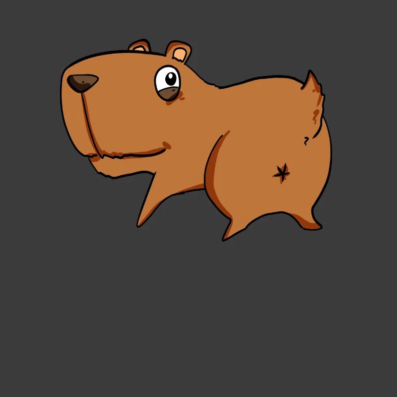 Capybara from behind - Capybara butt