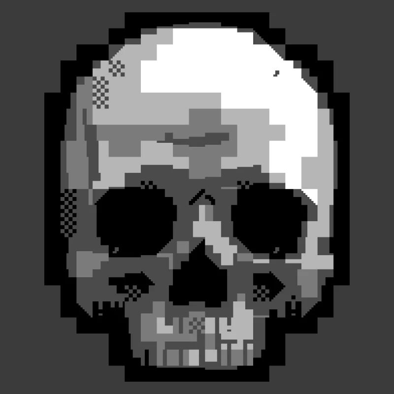 PETSCII Schädel