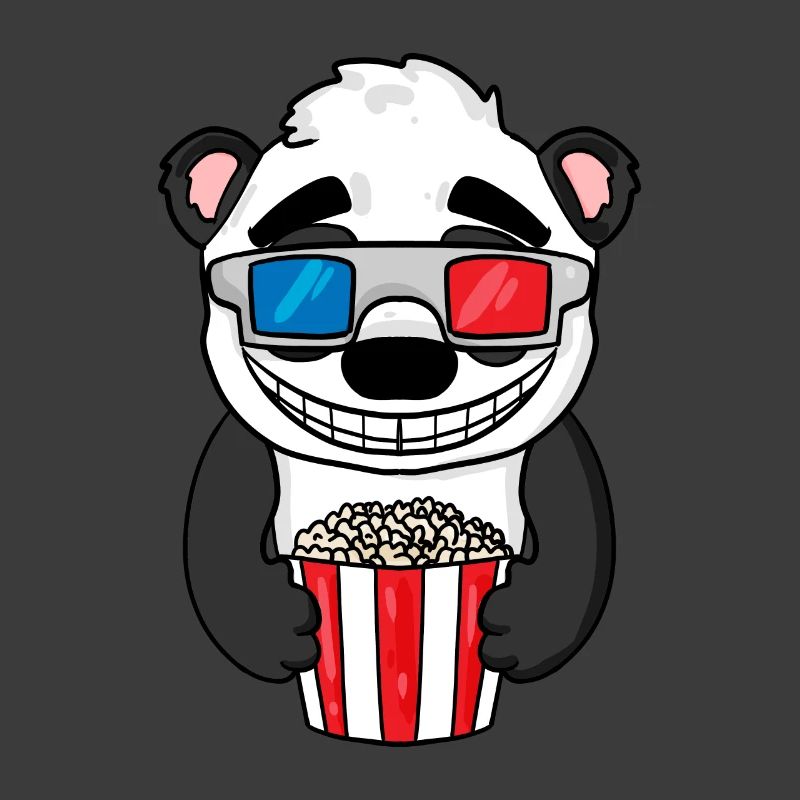 Panda Bär Popcorn Kino