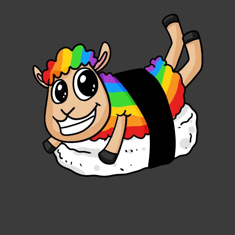 Regenbogen Sushi Schaf