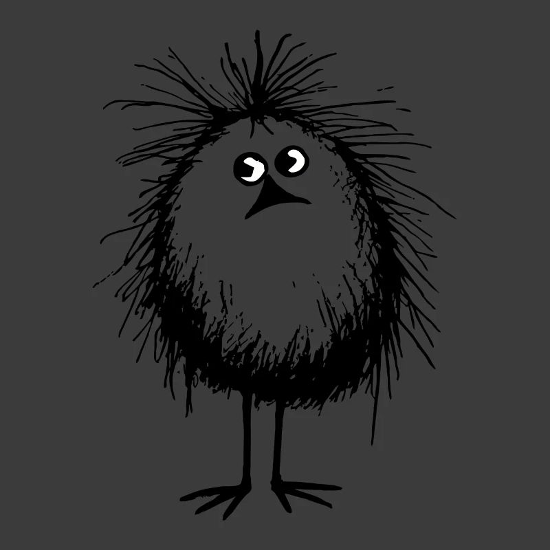 Niedlicher Federmonster-Vogel