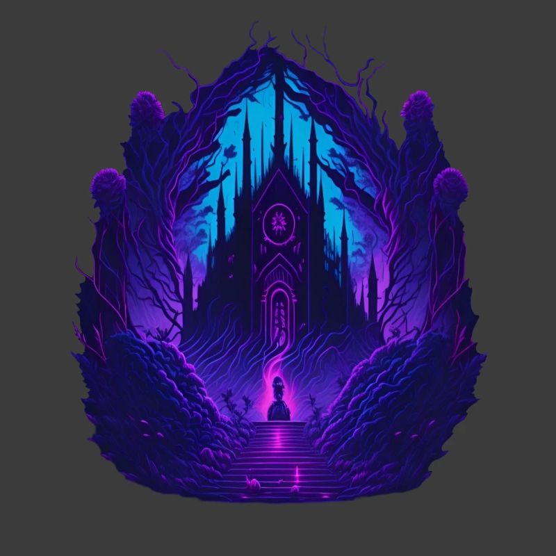 Neon Gothic Church Gothic Architecture