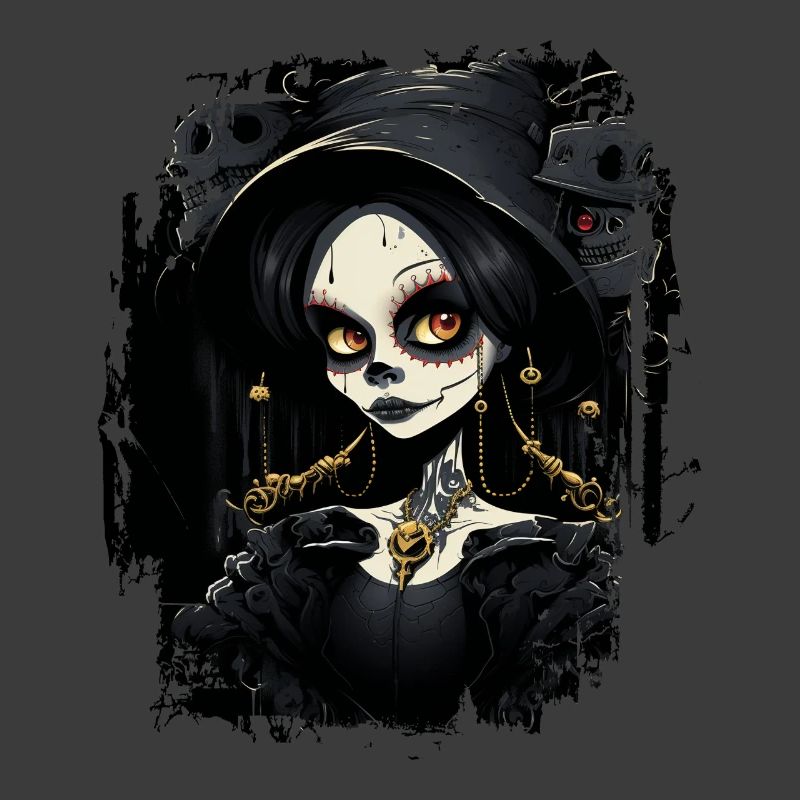 Süßes Gothic-Mädchen