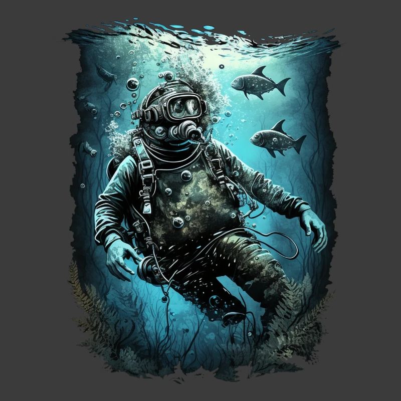 Taucher mit Fischen