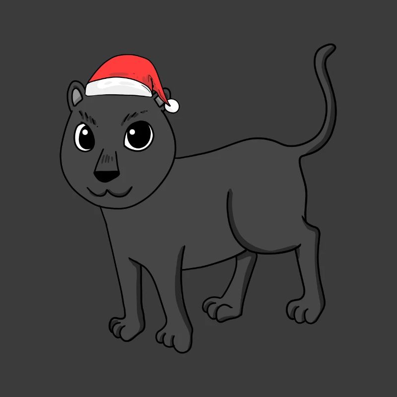 Schwarzer Panther Weihnachten