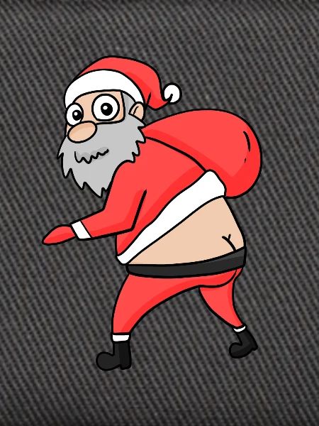 Weihnachtsmann Hintern Lustig