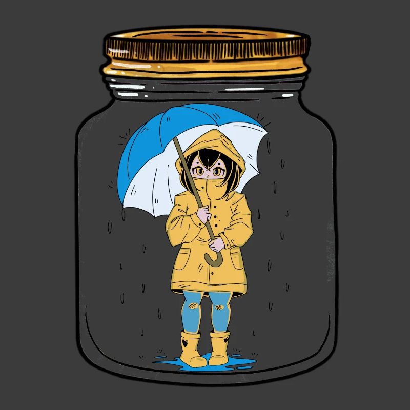Mädchen Regenschirm Wetter