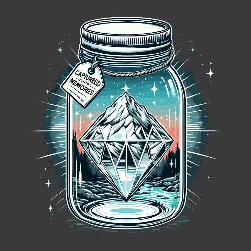 Diamant Eisberg im Einmachglas