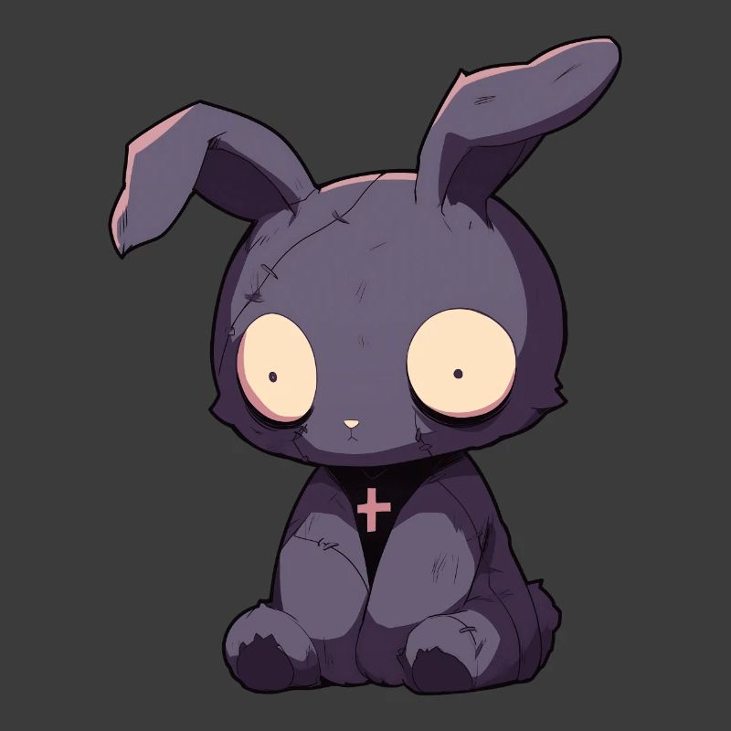 Goth Bunny Gothic Doll Chibi Horror Gift