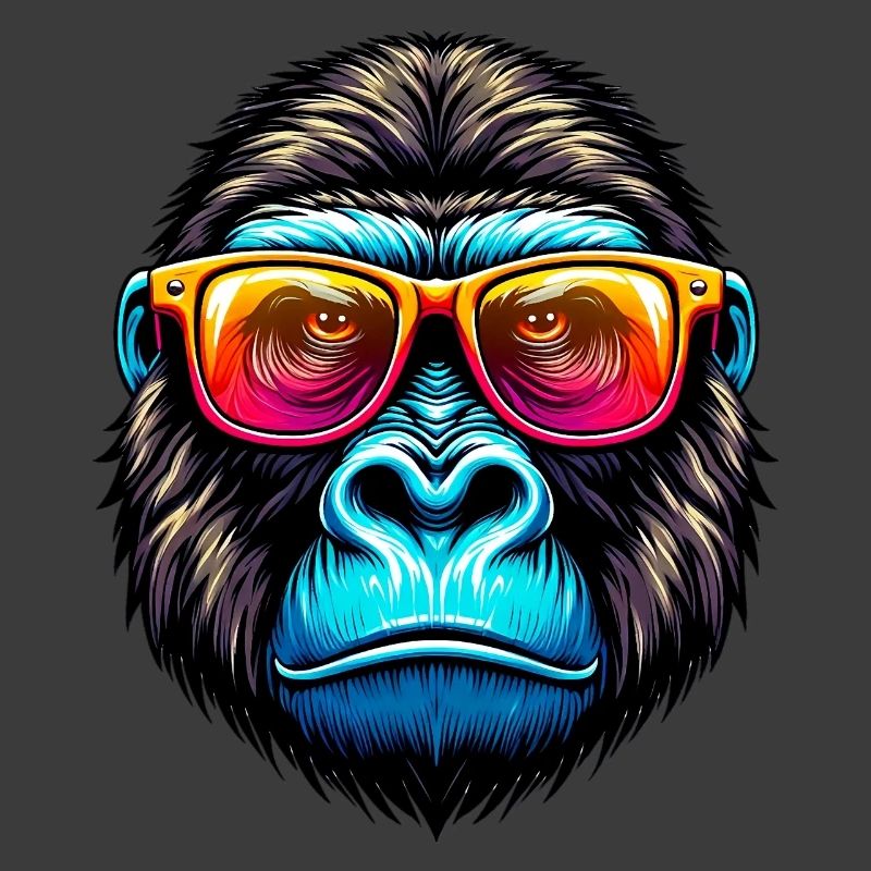 Gorillas with sunglasses