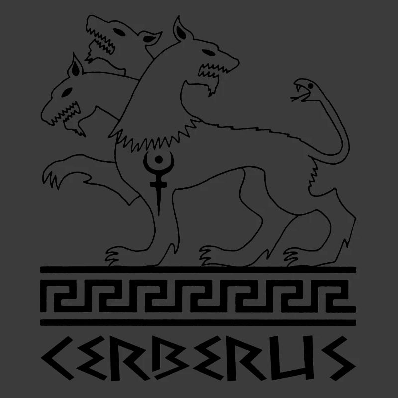Schwarzer Cerberus Wolfshund