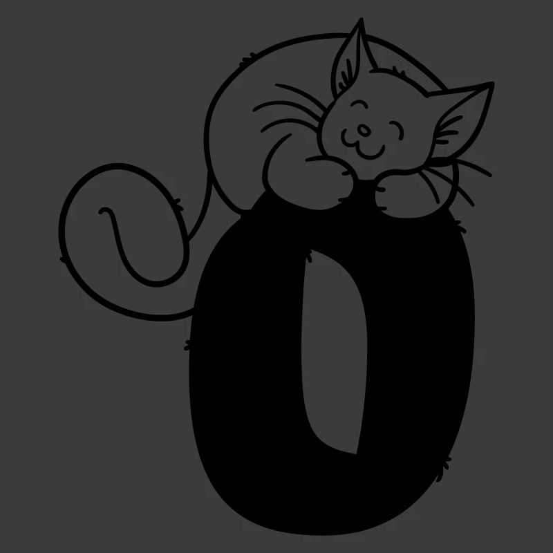 Katze Buchstabe O