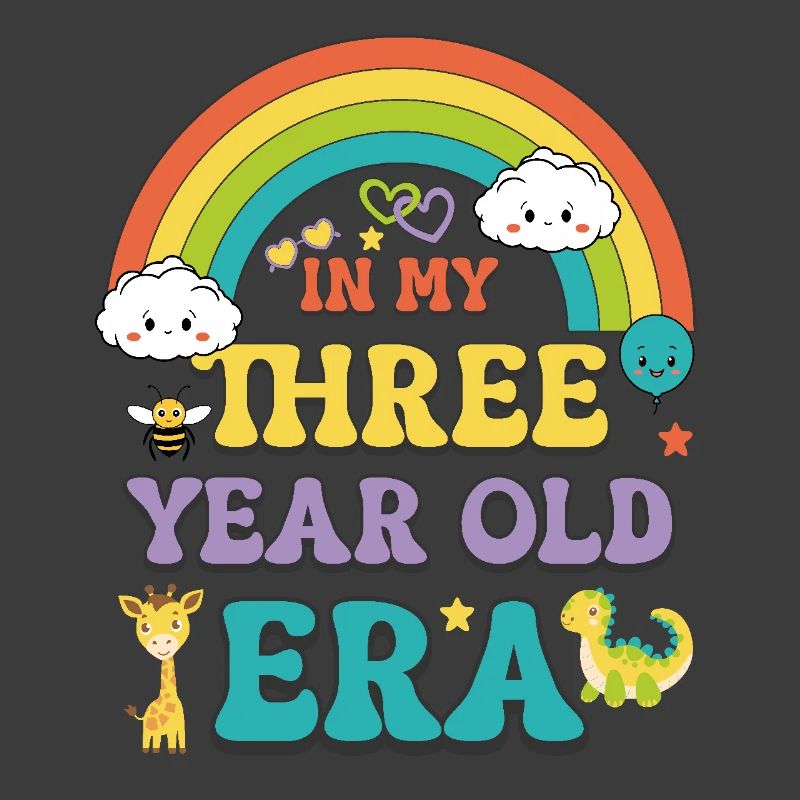 Dans mon ère de trois ans 3ème anniversaire fille garçon