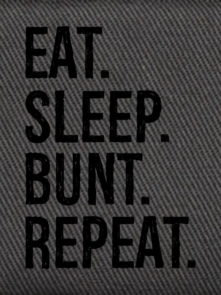 eat sleep bunt repeat