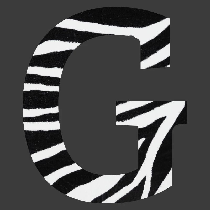 Buchstabe g Zebra