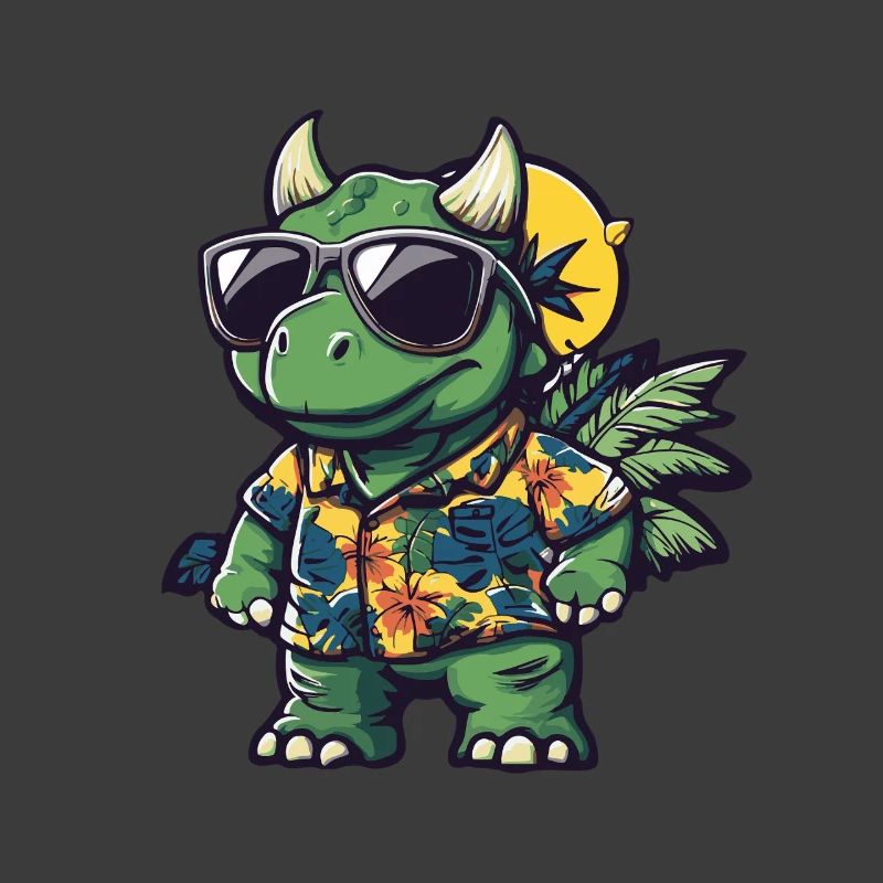 Dinosaurier triceratops Sommer