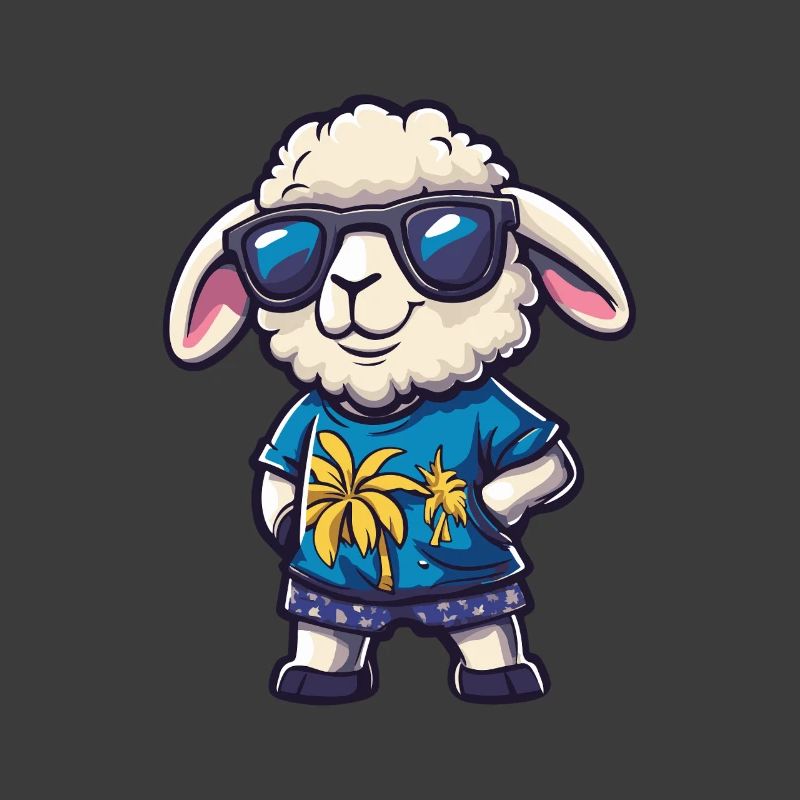 Sheep Comic Cool Summer