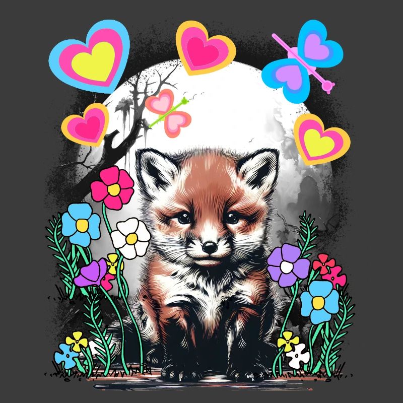 Spring Retro Fox Foxes Spring Beginning