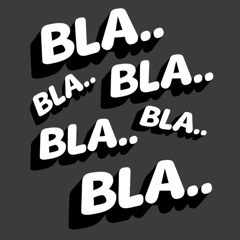 Bla Bla Bla Lustig Statement Genervt Kaffee