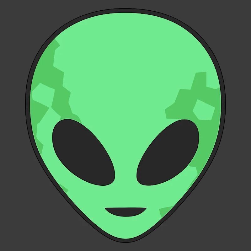 Green Alien Head